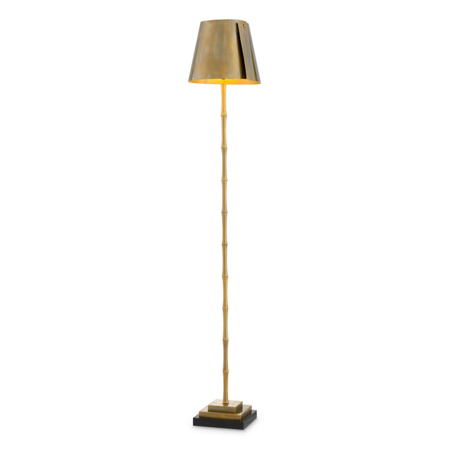 Lampă de podea Seraphina, finisaj alamă vintage