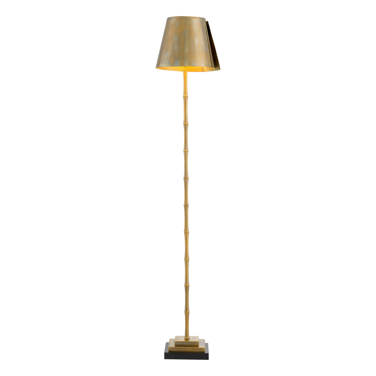 Lampă de podea Seraphina, finisaj alamă vintage