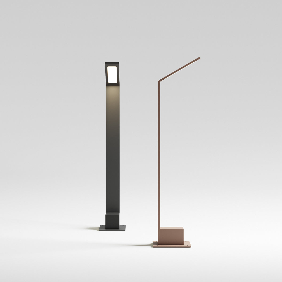 Lampadar de exterior Agos PT H60 3000K, cafeniu – ambient