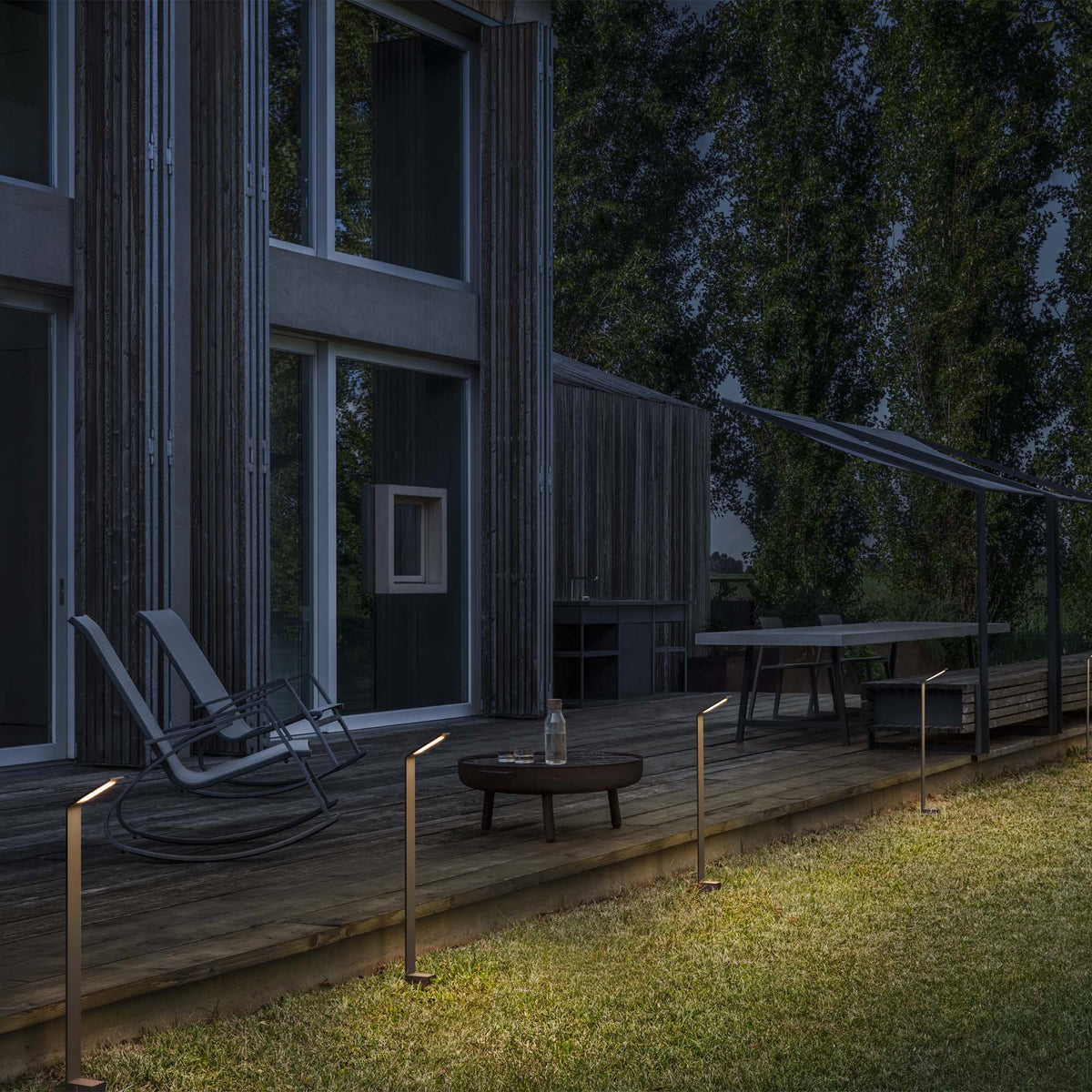 Lampadar de exterior Agos PT H80 3000K, antracit – ambient