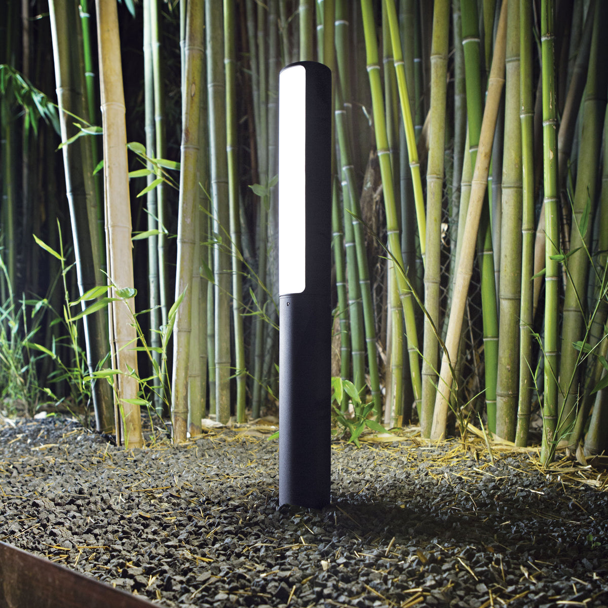 Lampadar de exterior Etere PT 3000K, cafeniu – ambient