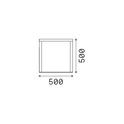 Lampadar de exterior Ipotesi PT H50 – desen tehnic cu dimensiuni