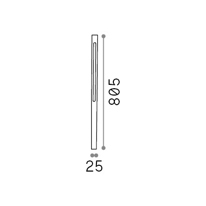 Lampadar de exterior Jedi PT H080, antracit – desen tehnic cu dimensiuni
