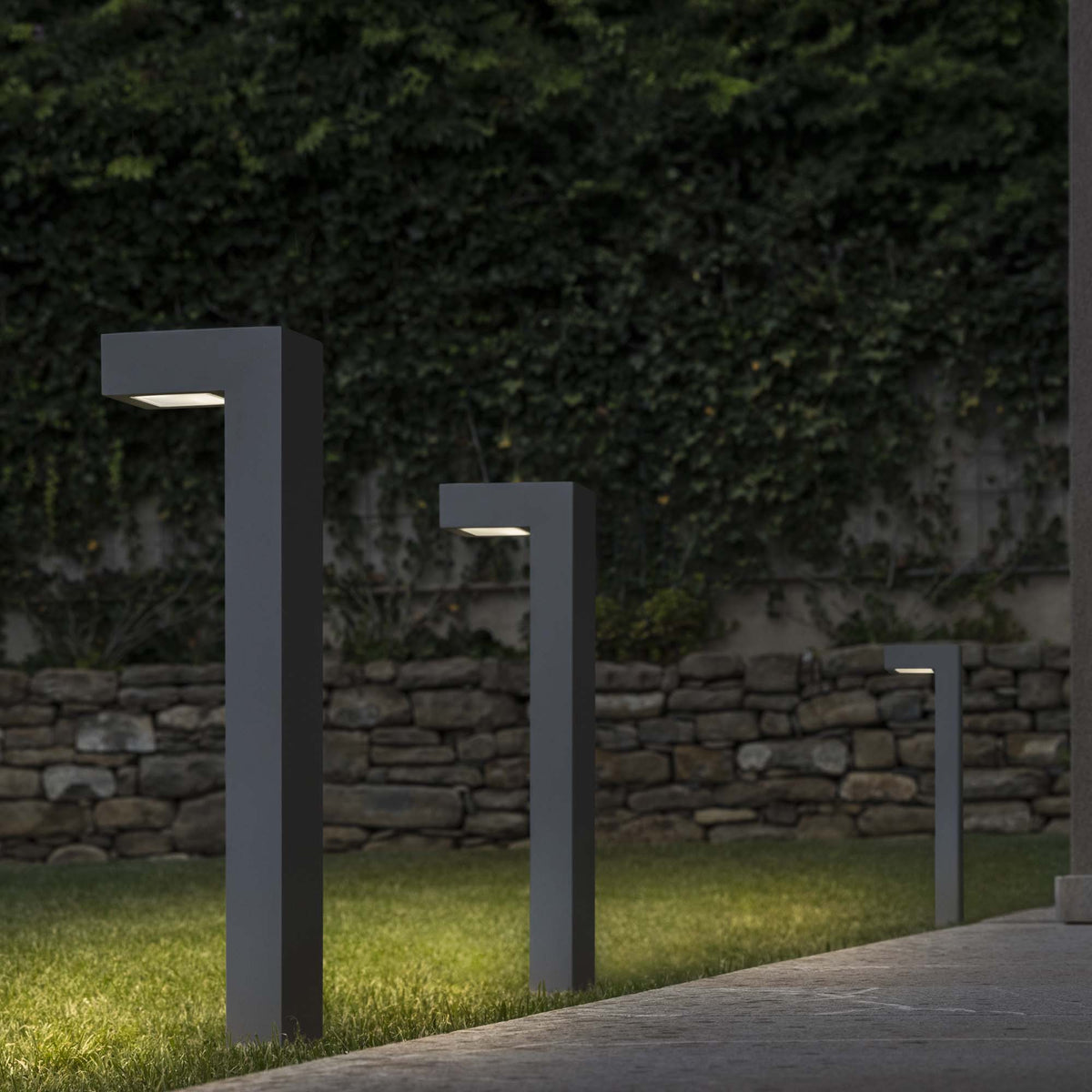 Lampadar de exterior Sirio PT1 H60, gri – ambient