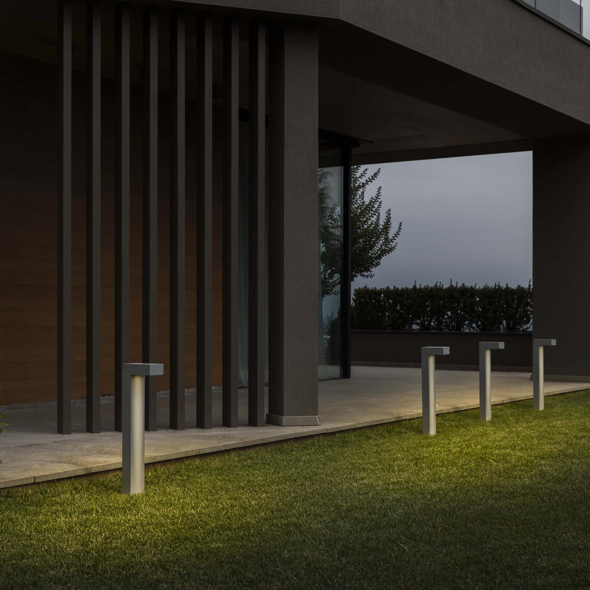 Lampadar de exterior Sirio PT1 H60, gri – ambient