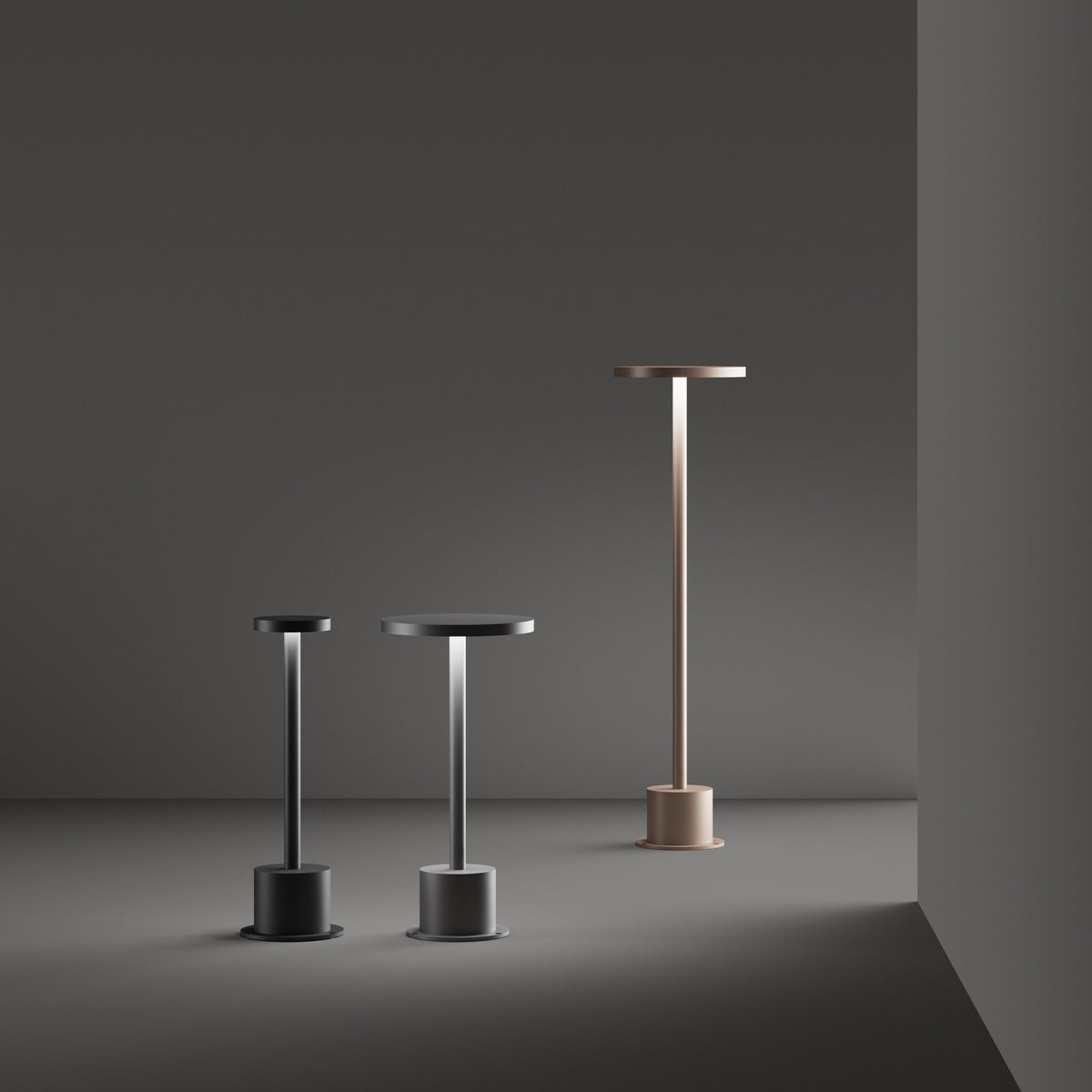 Lampadar de exterior Toffee PT D080 H025, cafeniu – ambient