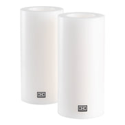 Lumânare artificială ø 10 x Î. 21 cm, albă, set de 2