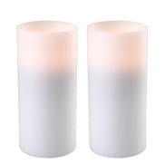 Lumânare artificială adâncă ø 10 x Î. 21 cm, albă, set de 2