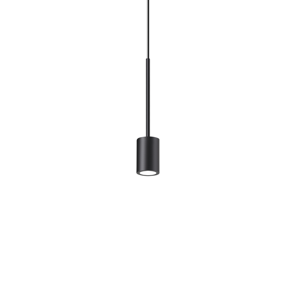 Lustră pendul Archimede SP cilindrică, negru