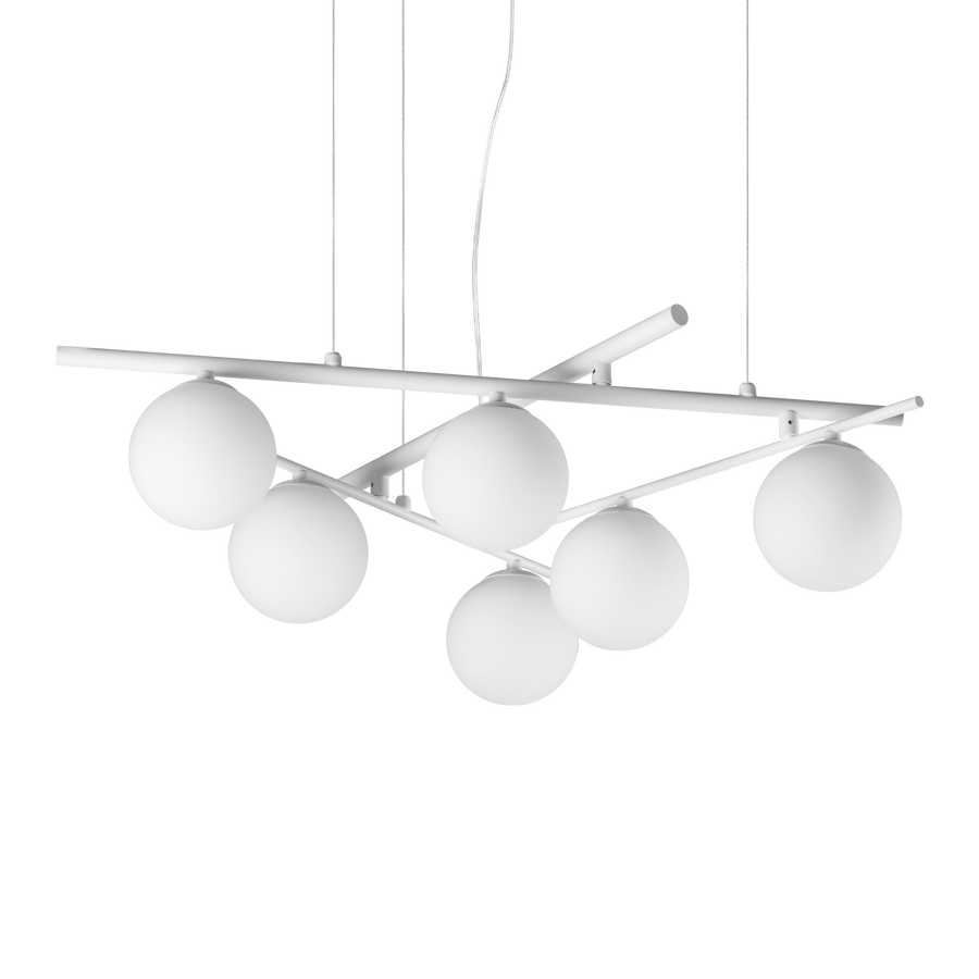 Lustră pendul Atlas SP6, alb