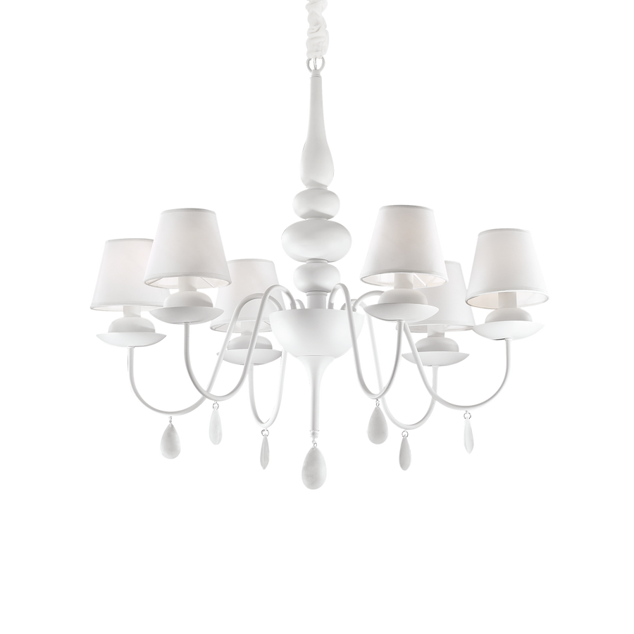 Lustră pendul Blanche SP6, alb