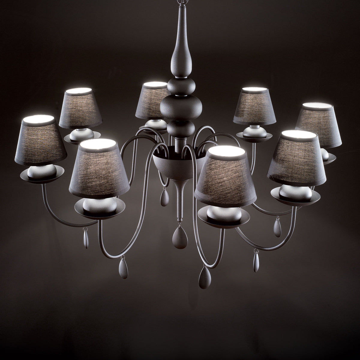 Lustră pendul Blanche SP8, alb – ambient