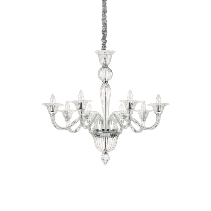 Lustră pendul Brigitta SP8, transparent