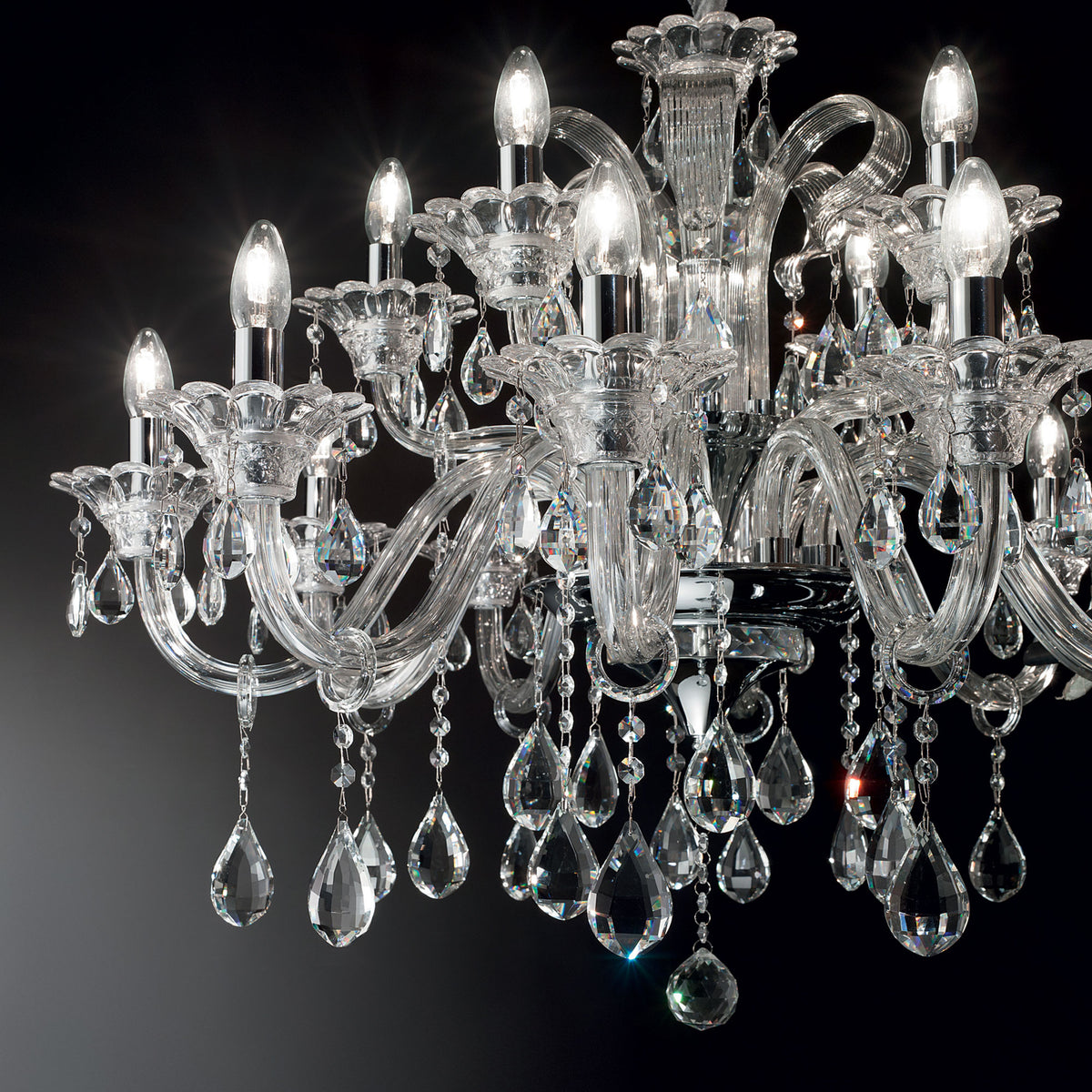 Lustră pendul Colossal SP15, transparent – ambient