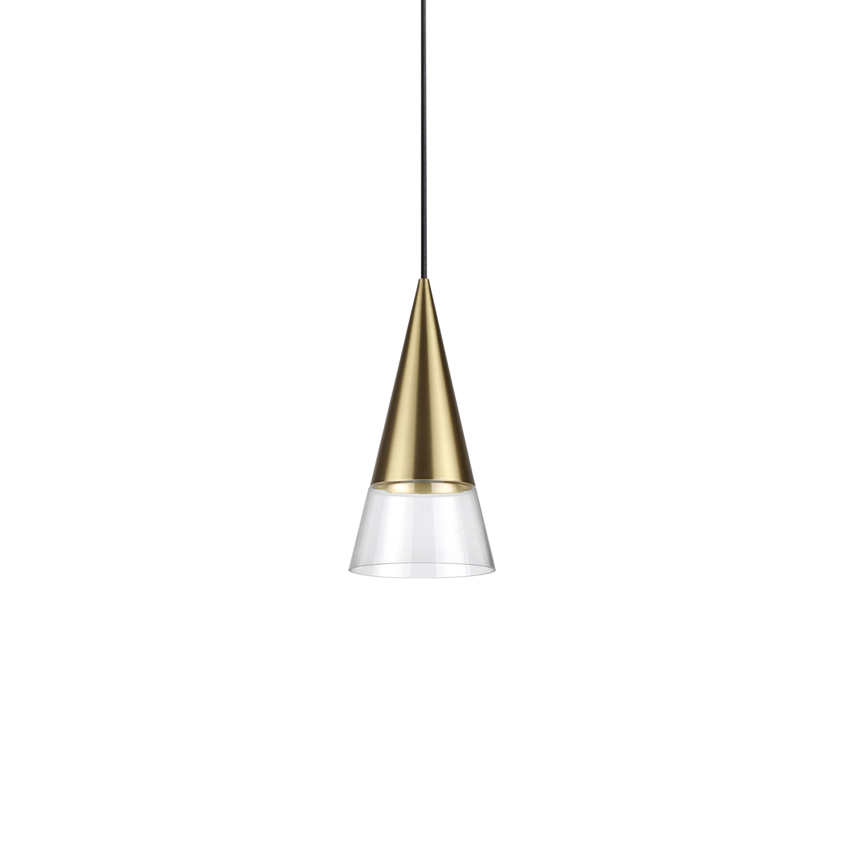 Lustră pendul Cono SP1, alamă