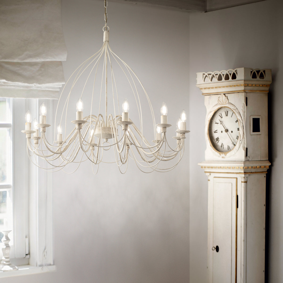 Lustră pendul Corte SP12, alb – ambient