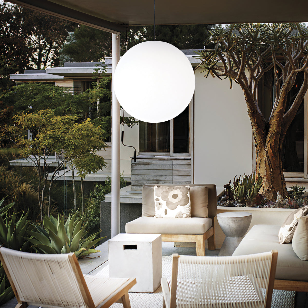 Lustră pendul de exterior Sole SP1 D50 – ambient