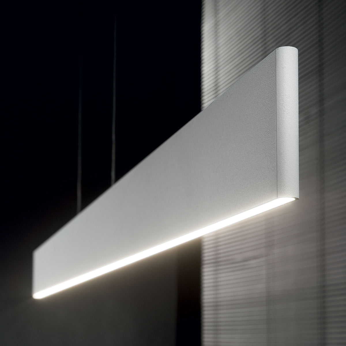 Lustră pendul Desk SP1, alb – ambient