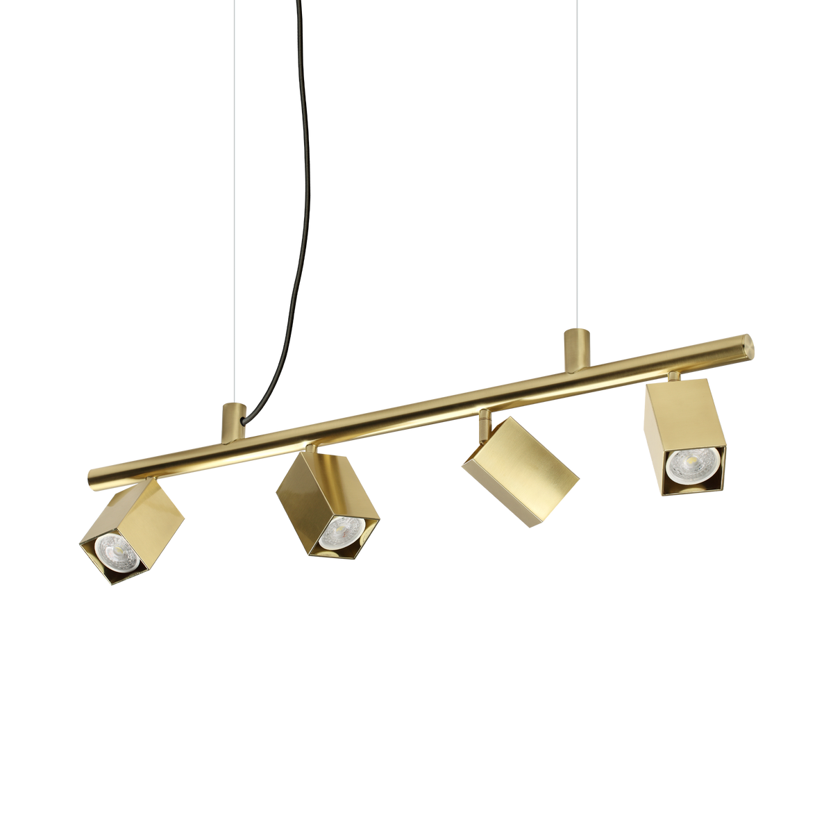 Lustră pendul Dynamite SP4 pătrat, alamă