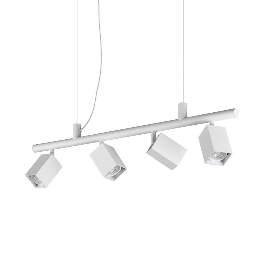 Lustră pendul Dynamite SP4 pătrat, alb