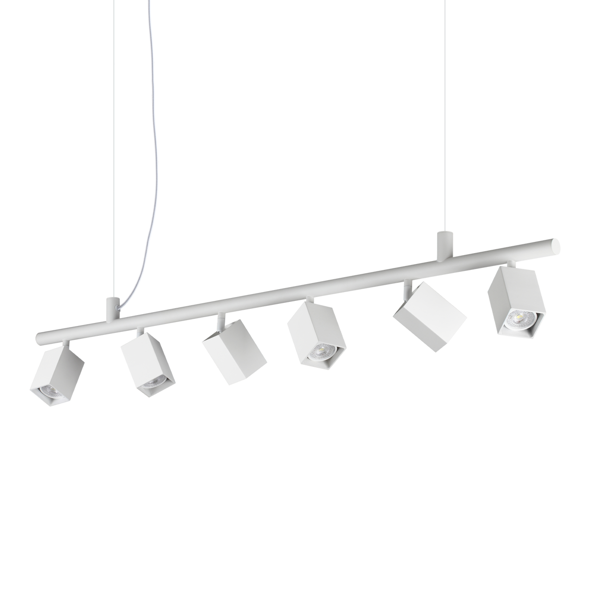 Lustră pendul Dynamite SP6 pătrat, alb