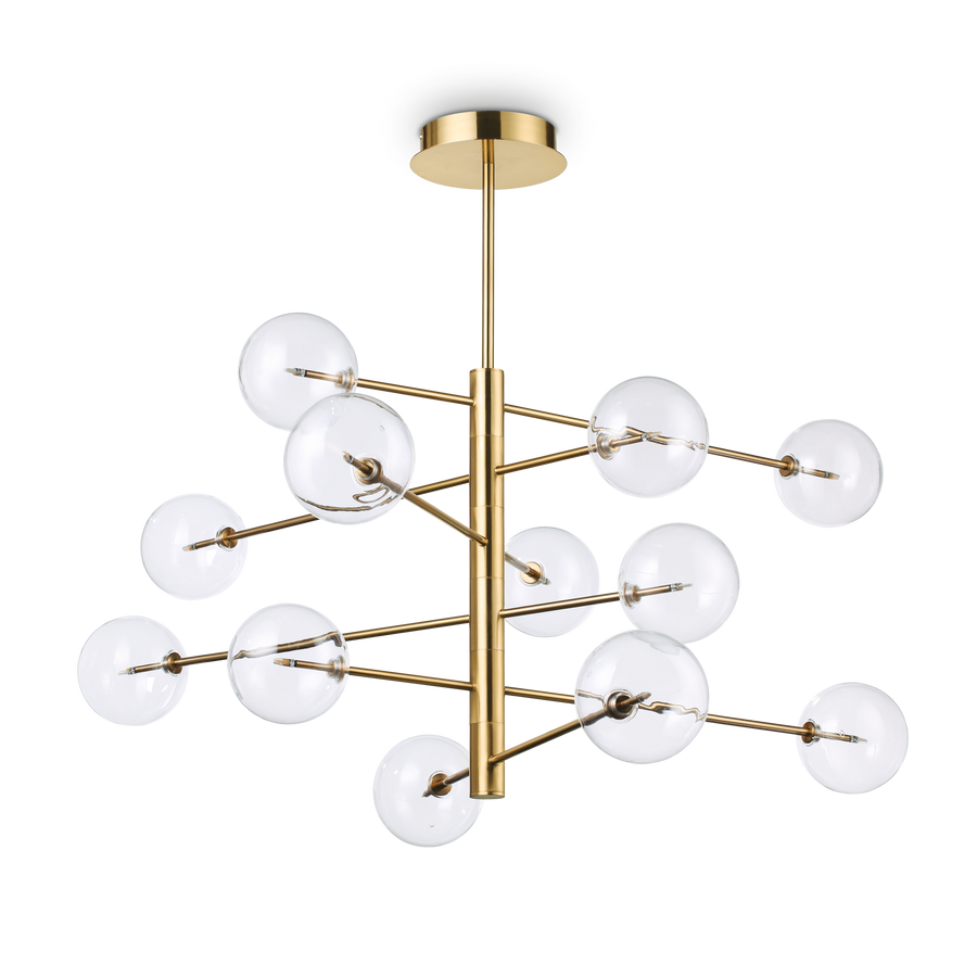Lustră pendul Equinoxe SP12, alamă