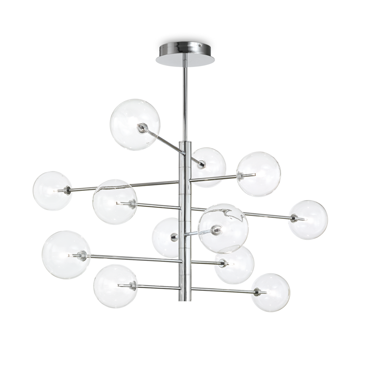 Lustră pendul Equinoxe SP12, crom