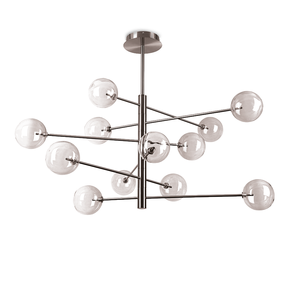 Lustră pendul Equinoxe SP12, fumuriu nuanțat