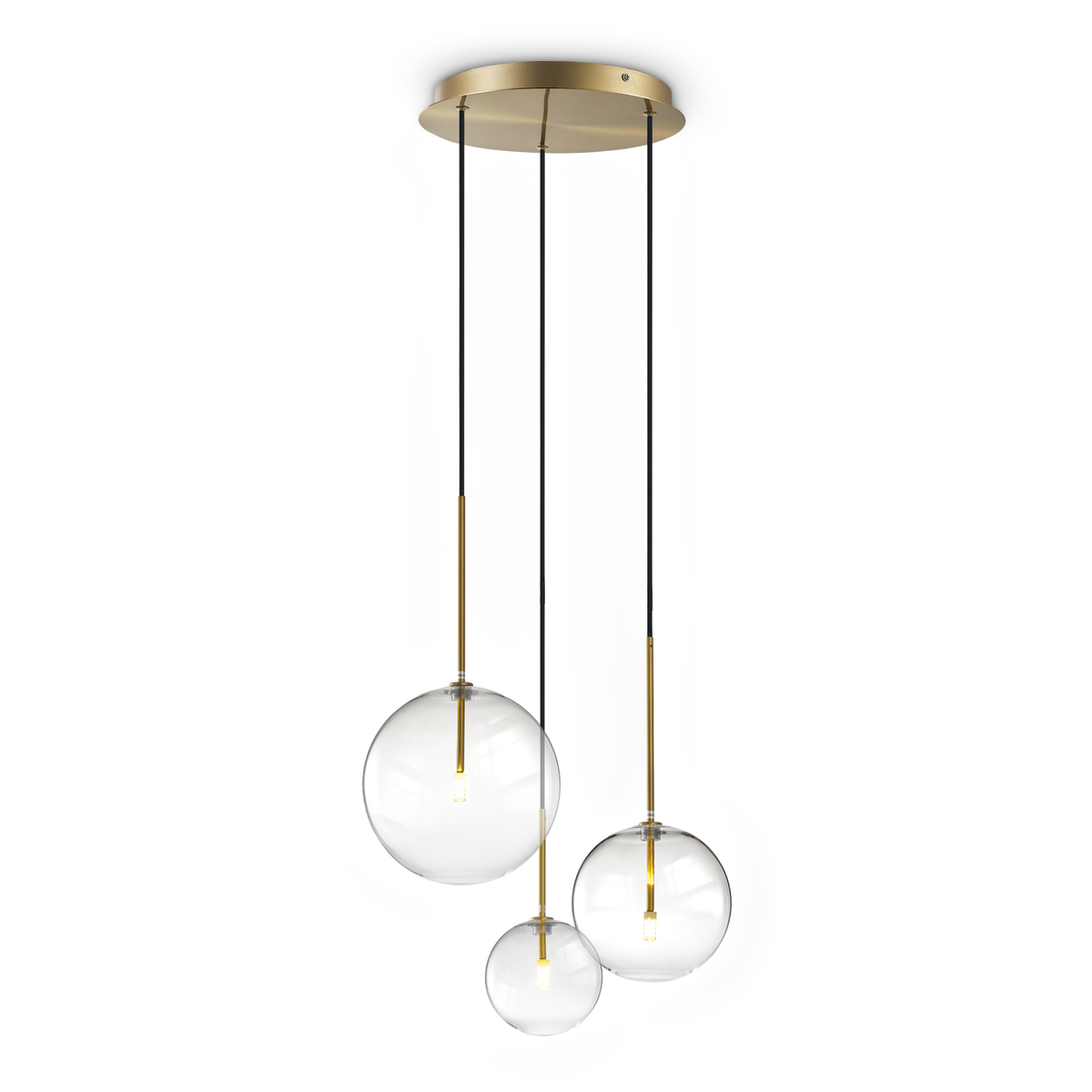 Lustră pendul Equinoxe SP3, alamă