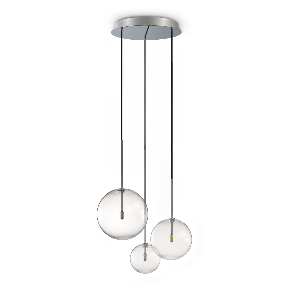 Lustră pendul Equinoxe SP3, crom