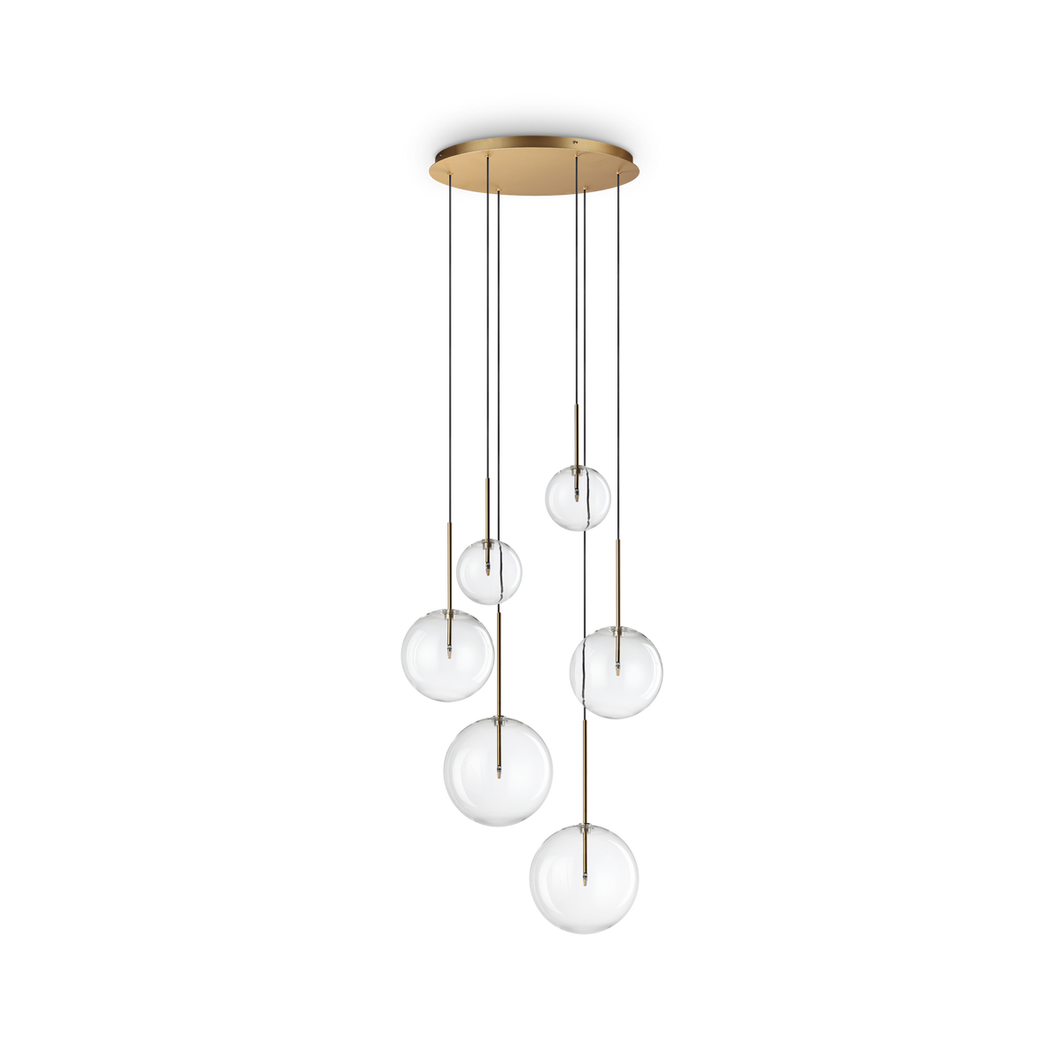 Lustră pendul Equinoxe SP6, alamă