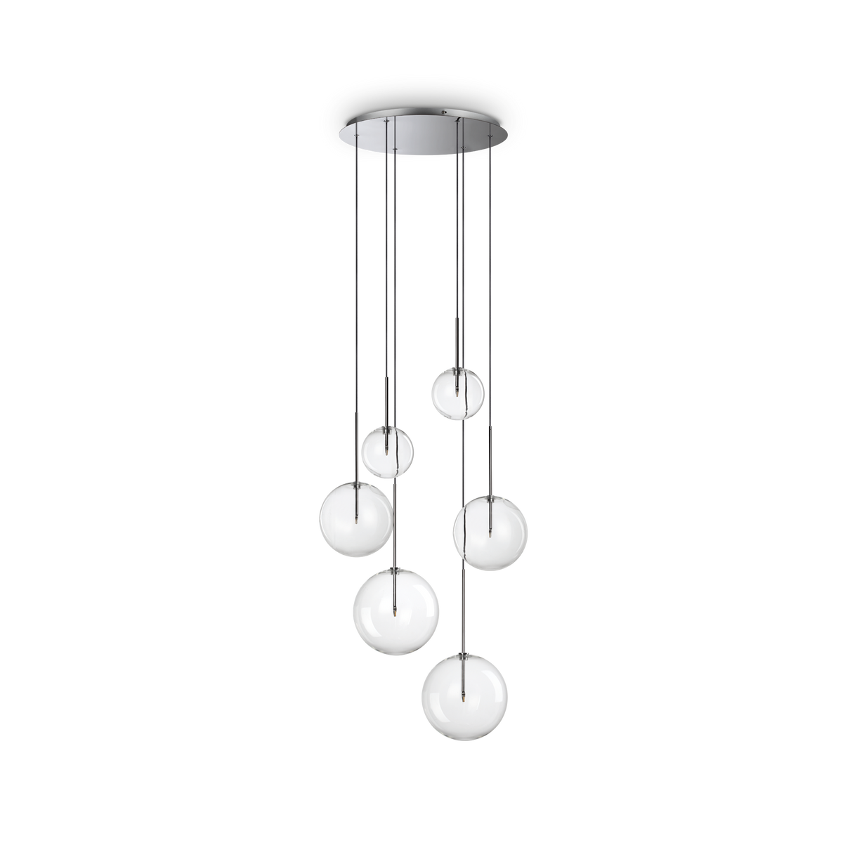 Lustră pendul Equinoxe SP6, crom