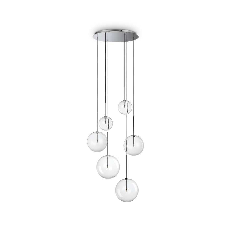 Lustră pendul Equinoxe SP6, crom