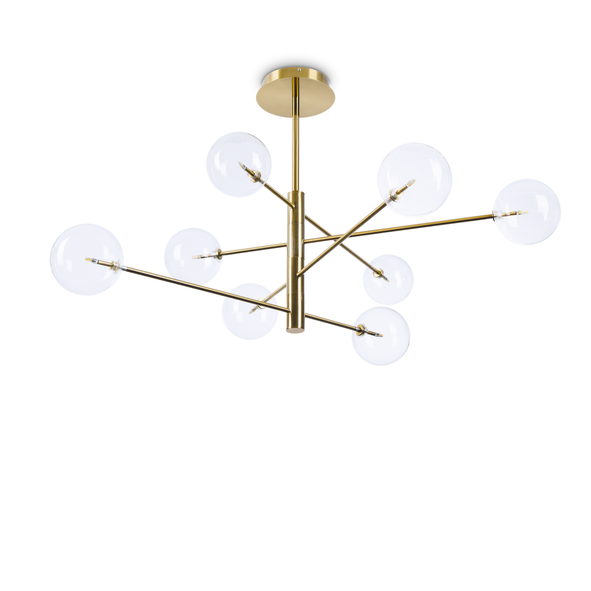 Lustră pendul Equinoxe SP8, alamă