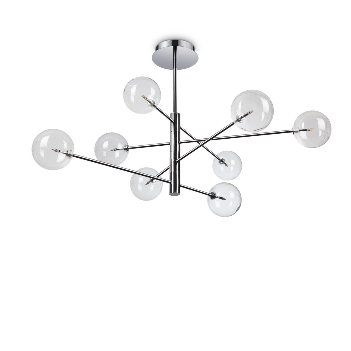 Lustră pendul Equinoxe SP8, crom