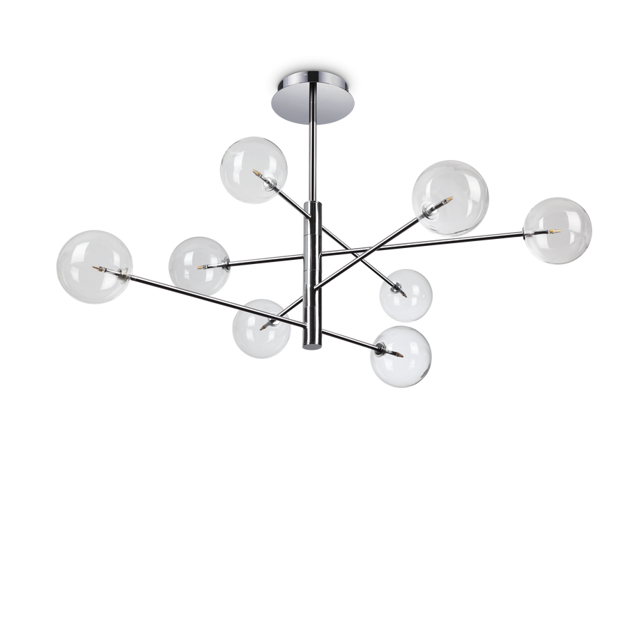 Lustră pendul Equinoxe SP8, crom