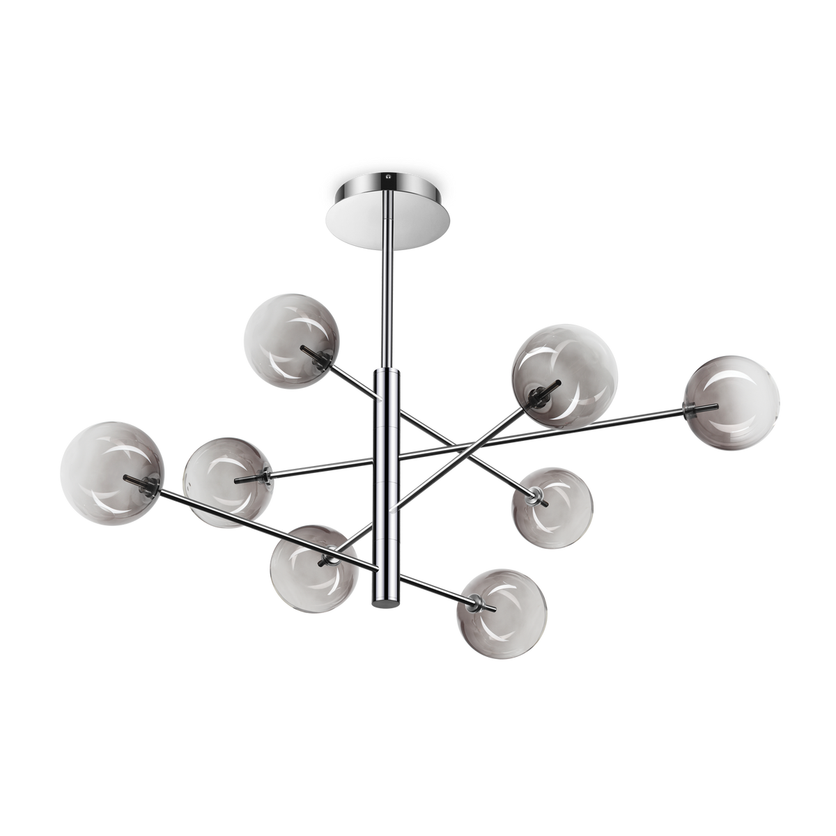 Lustră pendul Equinoxe SP8, fumuriu nuanțat