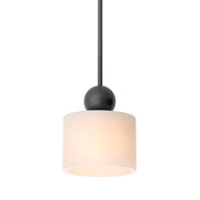 Lustră pendul Etruscan rotund, finisaj bronz cu reflexe, alabastru