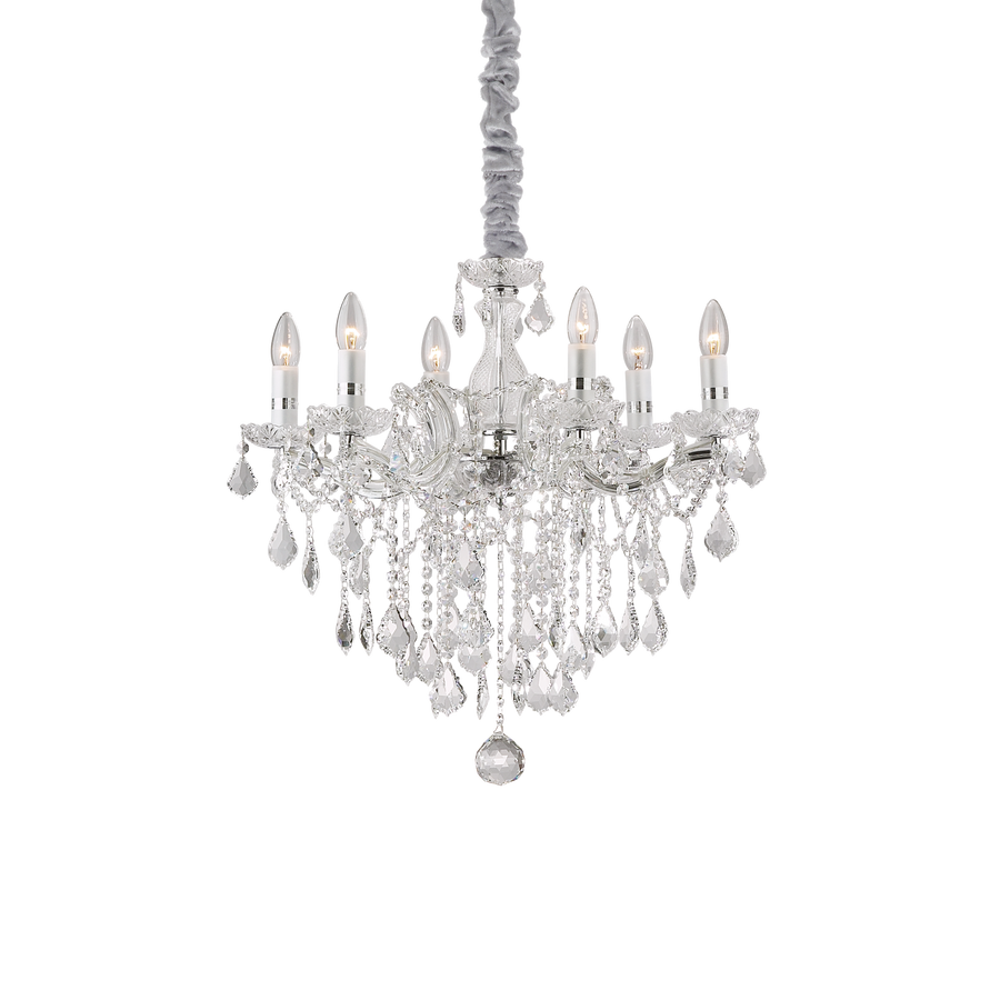 Lustră pendul Florian SP6, crom