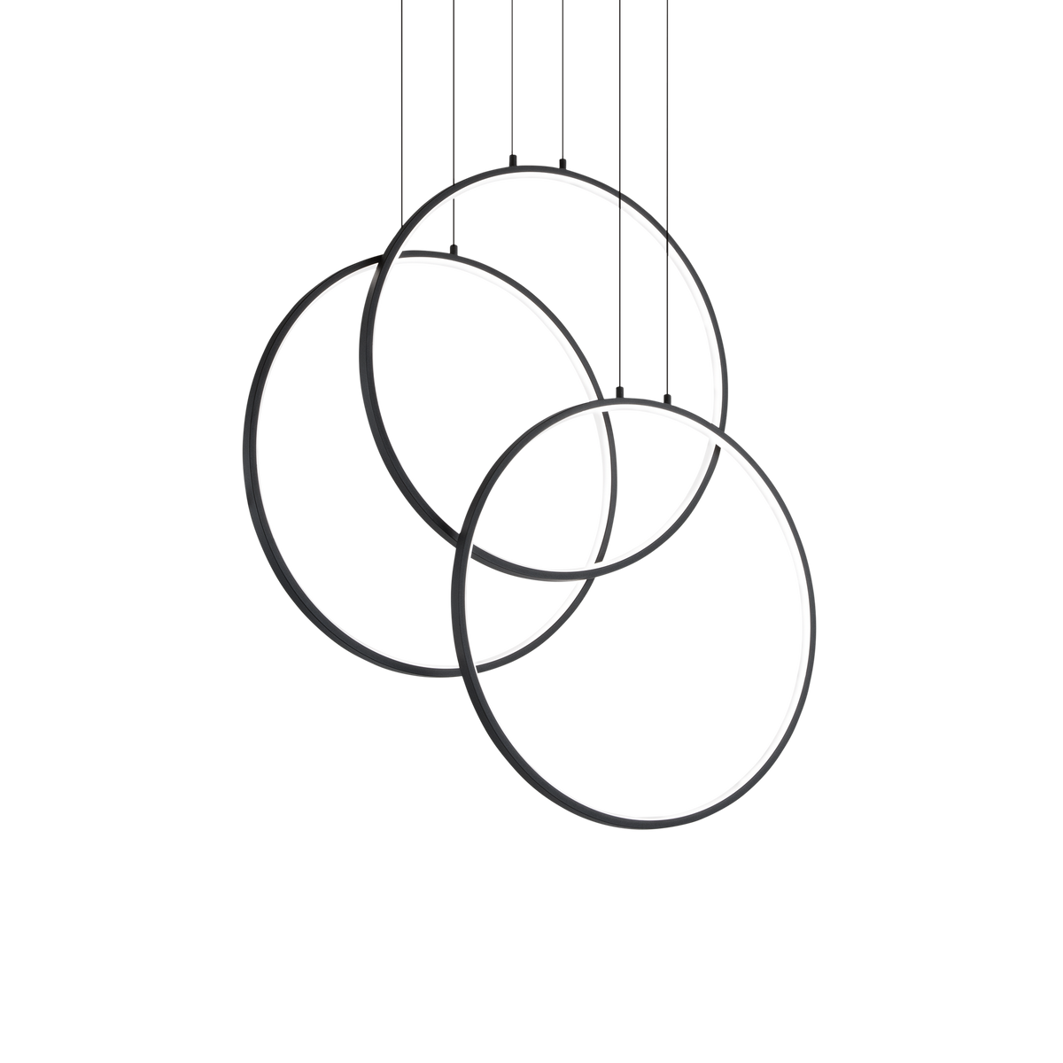 Lustră pendul Frame SP circular 3000K, negru