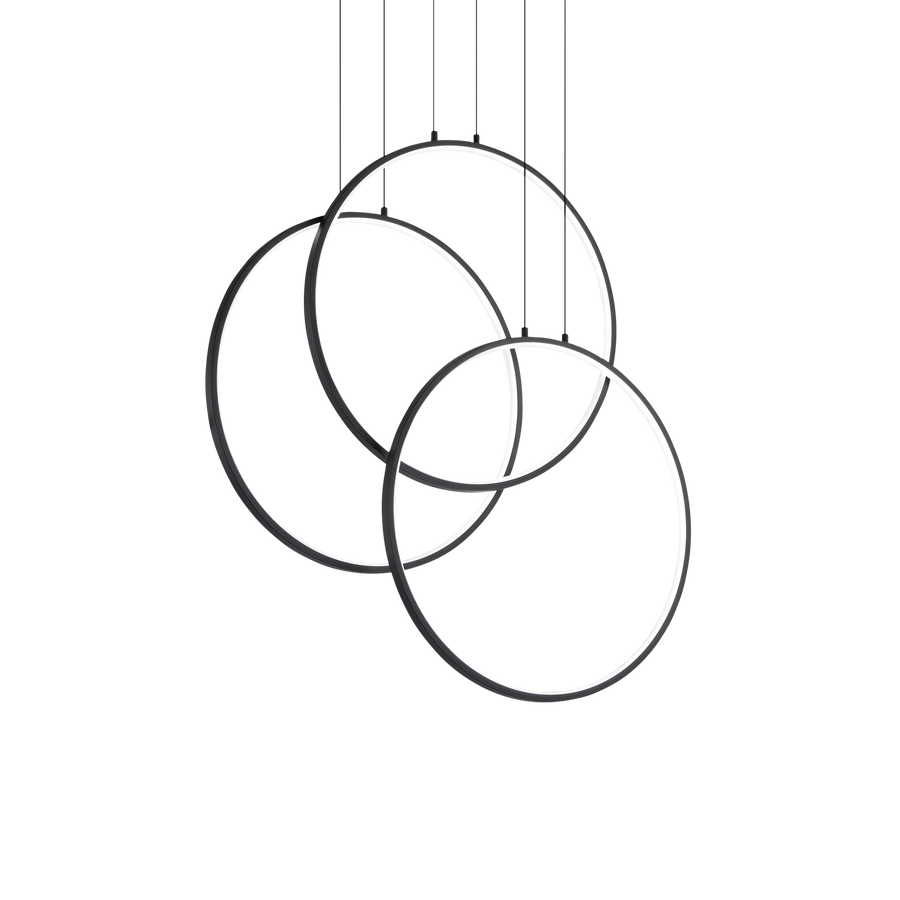 Lustră pendul Frame SP circular 3000K, negru