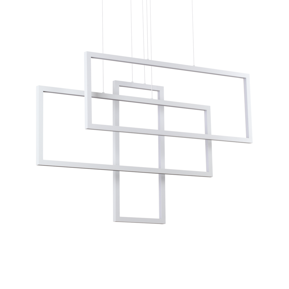 Lustră pendul Frame SP dreptunghiular 3000K, alb
