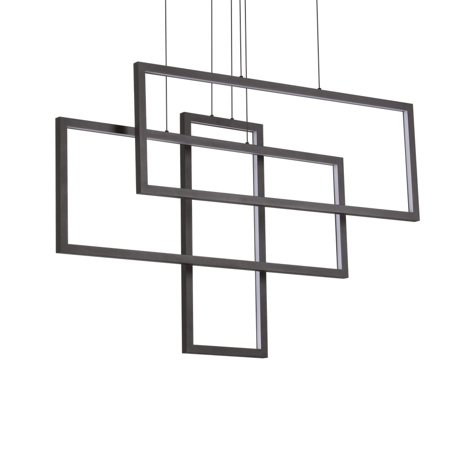 Lustră pendul Frame SP dreptunghiular 3000K, negru