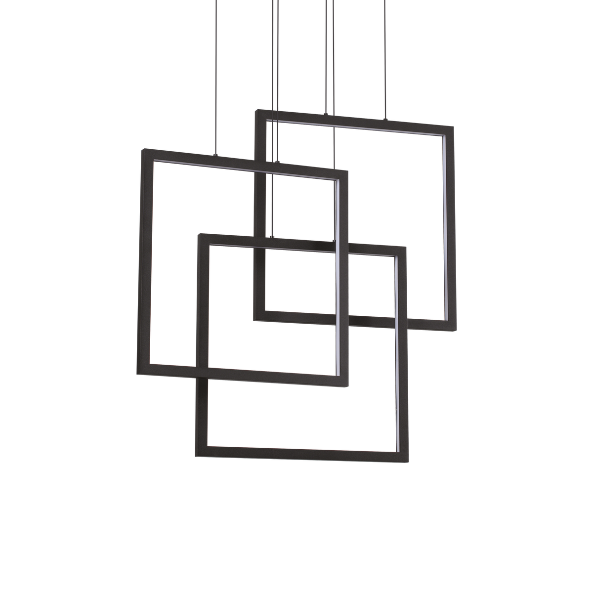 Lustră pendul Frame SP pătrat 3000K, negru