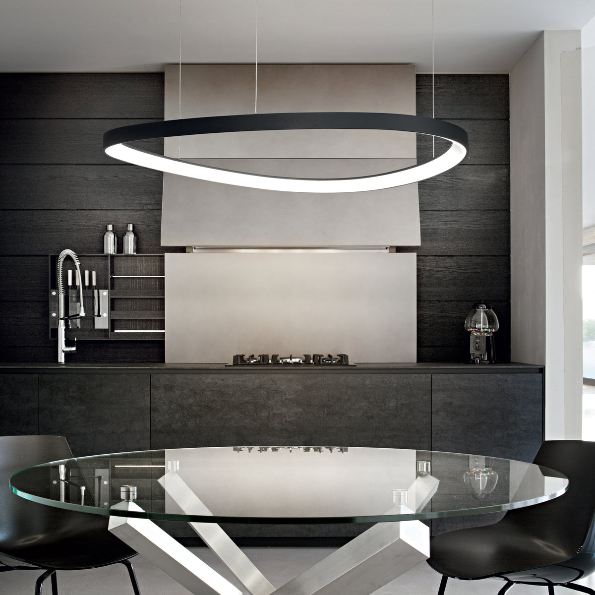Lustră pendul Gemini SP D061 On-Off 2700K, alamă – ambient