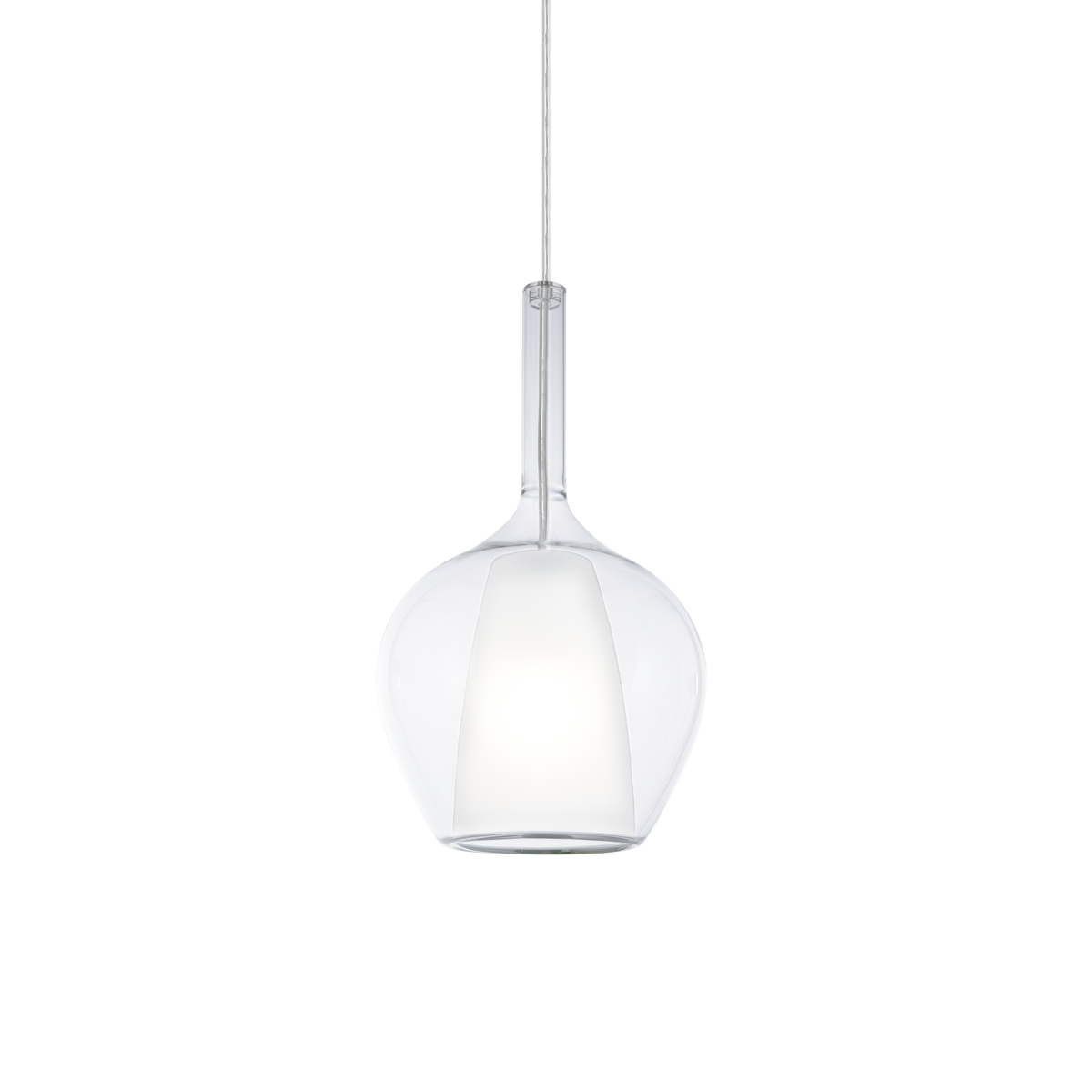 Lustră pendul Kalique-1 SP1 D18, transparent