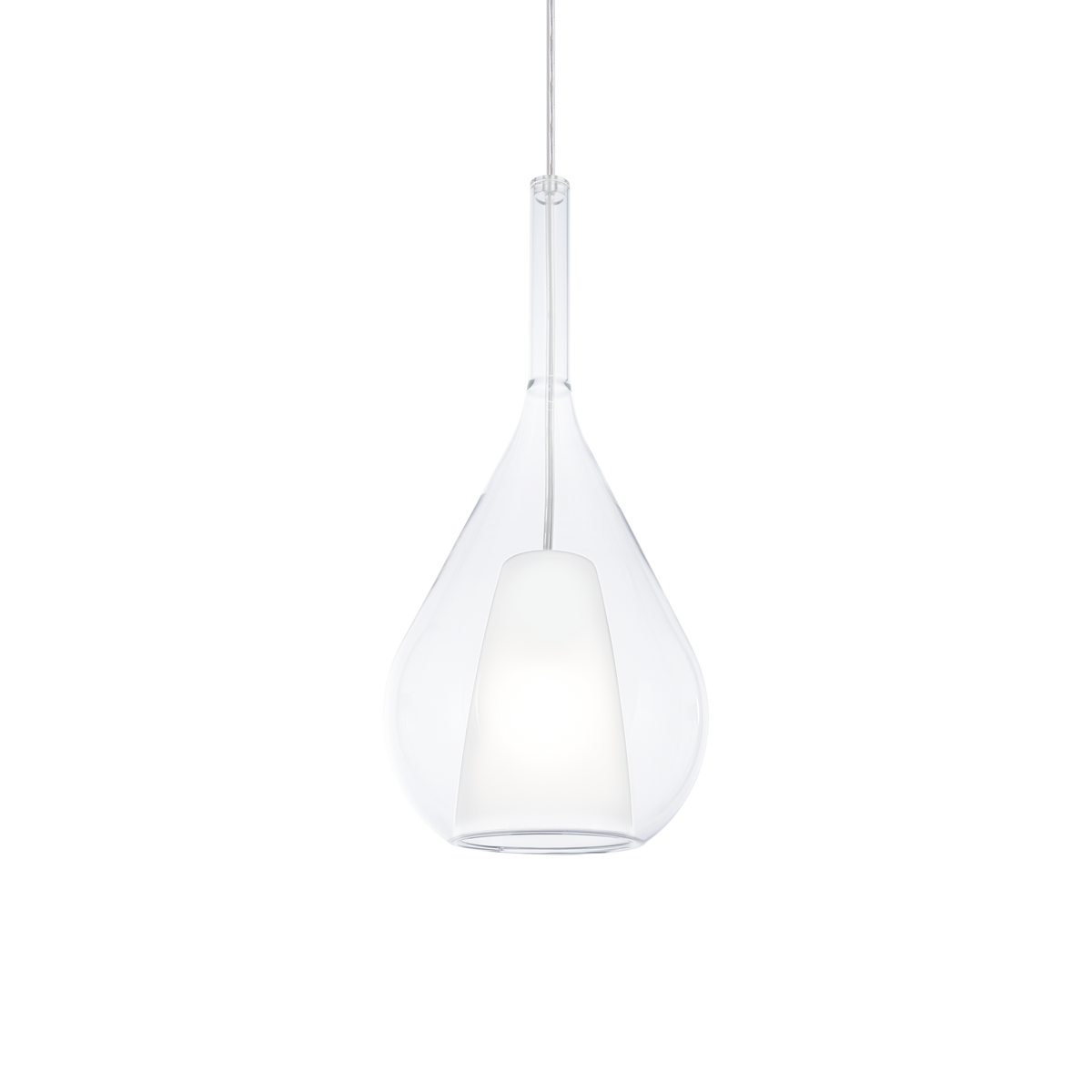 Lustră pendul Kalique-3 SP1 D18, transparent