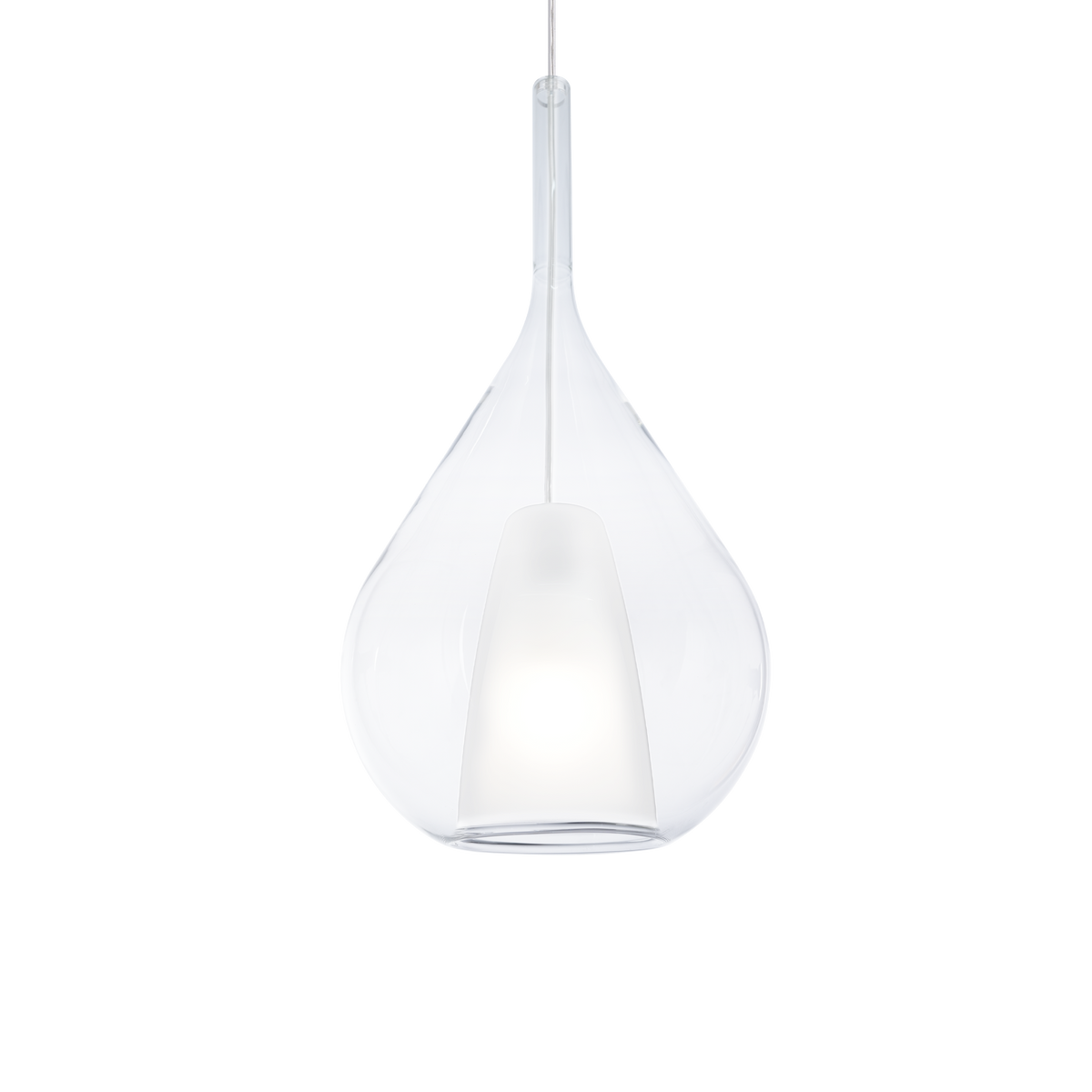 Lustră pendul Kalique-3 SP1 D28, transparent