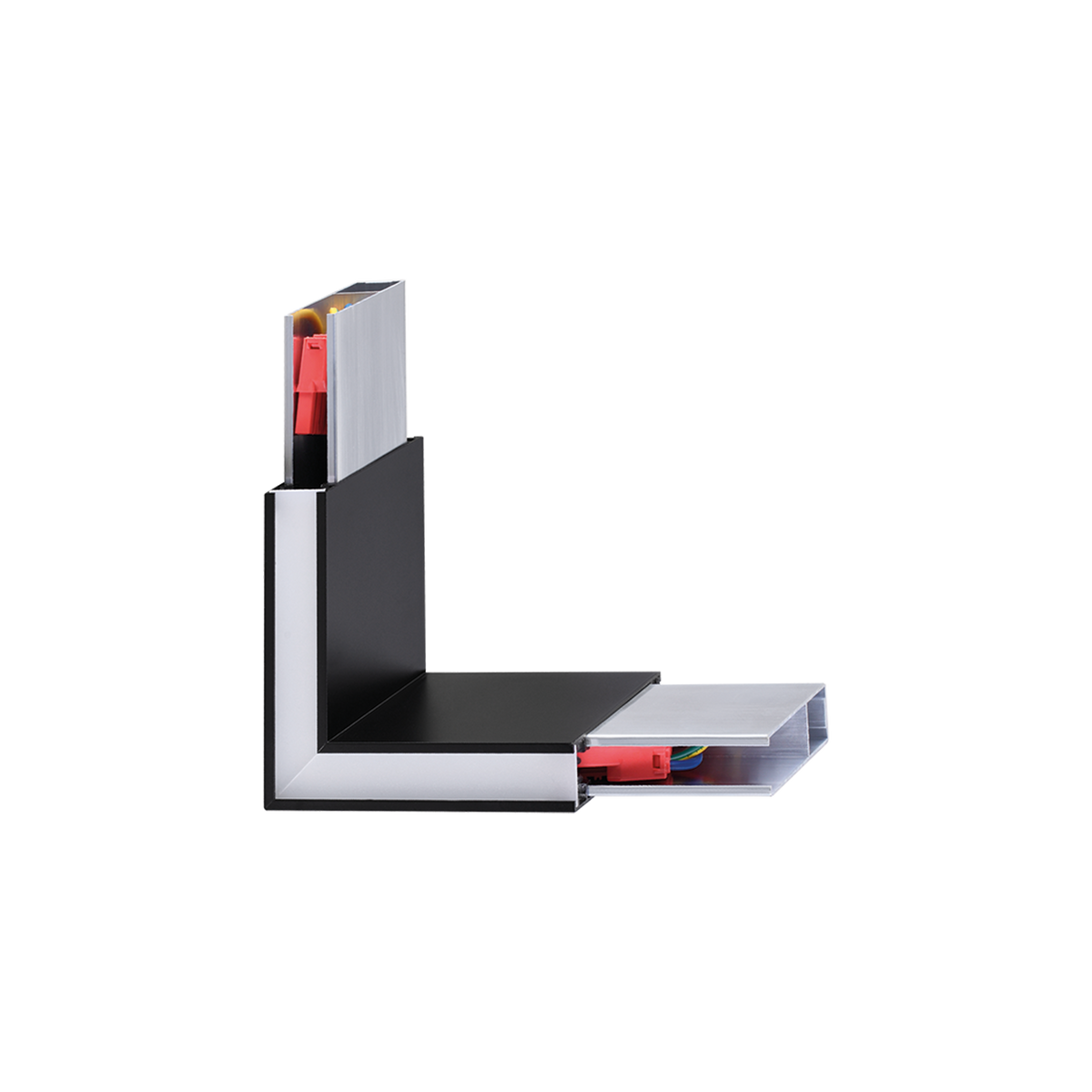 Lustră pendul liniară Steel SP D20 profil unghiular fascicul larg 4000K, negru