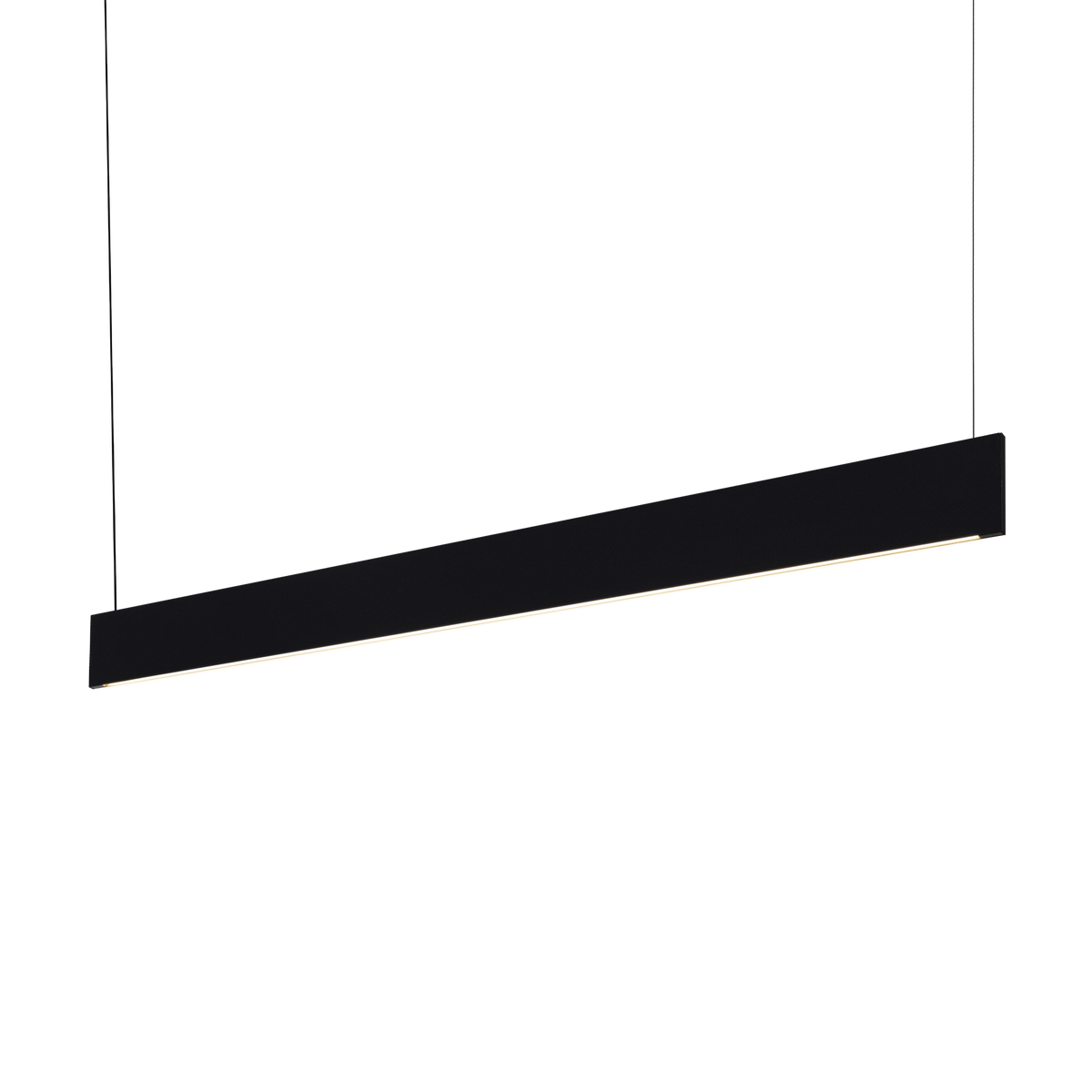 Lustră pendul liniară Steel SP1 D09 mono-emisie fascicul larg 3000K, negru
